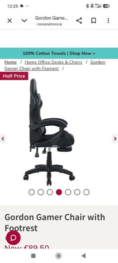 Gamer Chair Gordon with Footrest