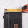 Nine West Black Woven Texture Wristlet Clutch Pouch Bag Image 9
