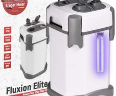 Kruger Meier Fluxion Elite 1200 UVC PRO - External Canister Filter with UV Lamp for Aquariums 100-250 L