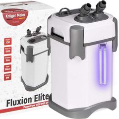 Kruger Meier Fluxion Elite 1200 UVC PRO - External Canister Filter with UV Lamp for Aquariums 100-250 L