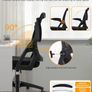 Ergonomic Office Chair, Desk Chair with 90 degree Flip-up Armrests, Lumbar Support & Height Adjustable, Breathable Swivel Computer Chair with Tilt Function, Mid-Back Mesh Chair For Home/Office Image 9