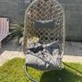 Hanging egg chair in very good used condition Image 2