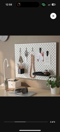 Ikea pegboard and accessories
