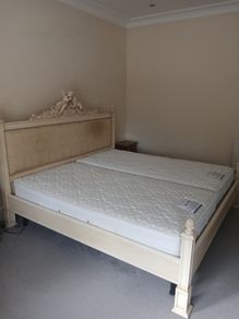 King size bed and mattress