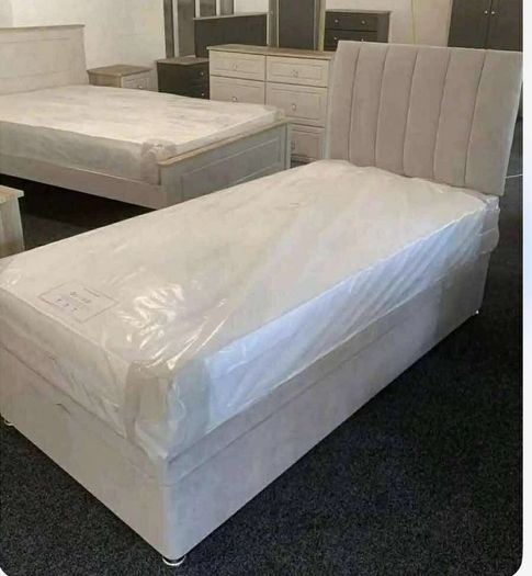 single beds with mattress in many colors including headboard
