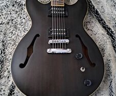 Ibanez AS53 Artcore, Transparent Black Flat, electric guitar