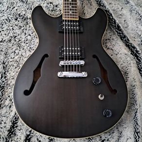 Ibanez AS53 Artcore, Transparent Black Flat, electric guitar