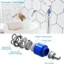 Bathroom Basin Mixer Tap, Mono High Rise Tap for Counter top Basin, Tall Traditional Sink Faucet with Ceramic Lever, Washroom Classic Taps, 360 Swivel, Retro Style, Brass, Chrome Image 3