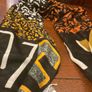 SAMOON new scarf  / shawl with tags on in black, burnt orange and white Image 6