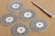 22mm Diamond Cutting Discs 5pcs + Shaft