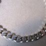 Silver Flat Curb Link Bracelet Image 3