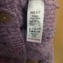 Next girls purple cardigan aged 3-4 Image 6