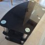 TV stand - black glass Image 2