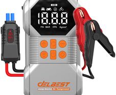 Car Jump Starter with Air Compressor Smart Intelligent Starters Peak Current 1400A