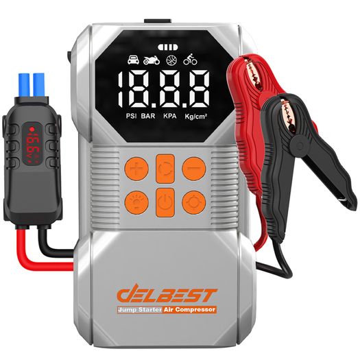 Car Jump Starter with Air Compressor Smart Intelligent Starters Peak Current 1400A