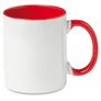 Man Utd Personalised Mug. Unique Customised Present. White Ceramic Cup with Red Devil Emblem for Manchester United Football Fan & Supporter. Image 3