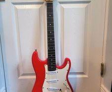 Westwood Fiesta Red Strat figured neck