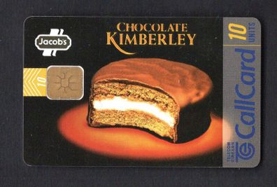1997 Ireland 10 unit Jacob's Kimberley biscuits. Features the slogan "Individually wrapped for individual pleasure" (ODS2) Call Card Used