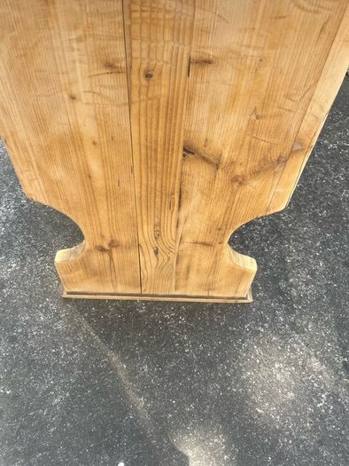 Antique yellow pine Refectory table