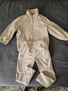 Burberry Bennett Logo Embroidered Harrington Set