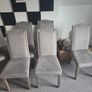 Marble table and 6 chairs. Image 3