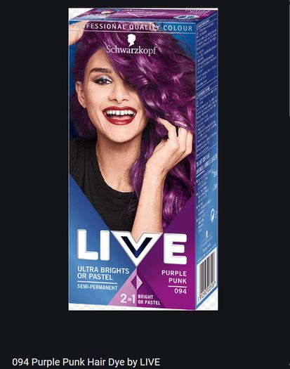 Pillar Red - semi-permanent Hair Dye + other colours available: red, purple, pink & green!