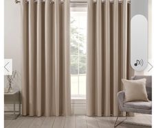 curtains 66x72ins in pkt  blackout creamy beige colour