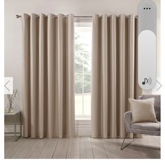 curtains 66x72ins in pkt  blackout creamy beige colour