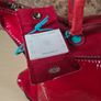 womens GABS large Red leather bag shoulder bag handbag crossbody Image 3