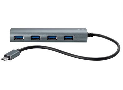 Brand new Monoprice SuperSpeed 4-Port USB-C Hub, Gray