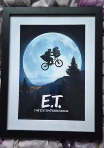 E.T. framed poster