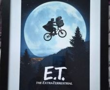 E.T. framed poster