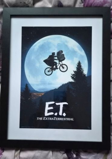 E.T. framed poster