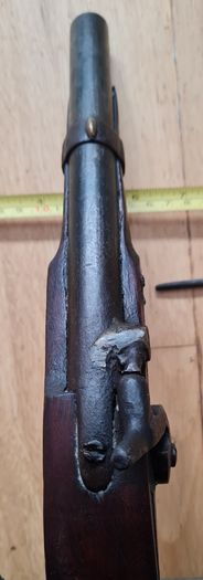 19th Century Antique Percussion Pistol - Blacksmith Made / Colonial Curio