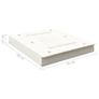 Sandbox Fir Wood White 95x90x15 cm Image 8