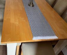 Solid oak dining table