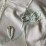 LIBRA White Abstract Flower Embroidered Elegant Top Image 4