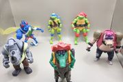 Collection of Playmates Teenage Mutant Ninja Turtles Mayem figures.