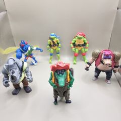 Collection of Playmates Teenage Mutant Ninja Turtles Mayem figures.