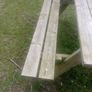 large garden bench and table Image 3