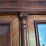 Antique hardwood mirrored wardrobe Image 3