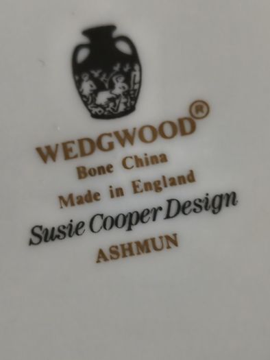Rare WEDGWOOD Ashtray Bone China Made in England Susie Cooper Design ASHMUN
