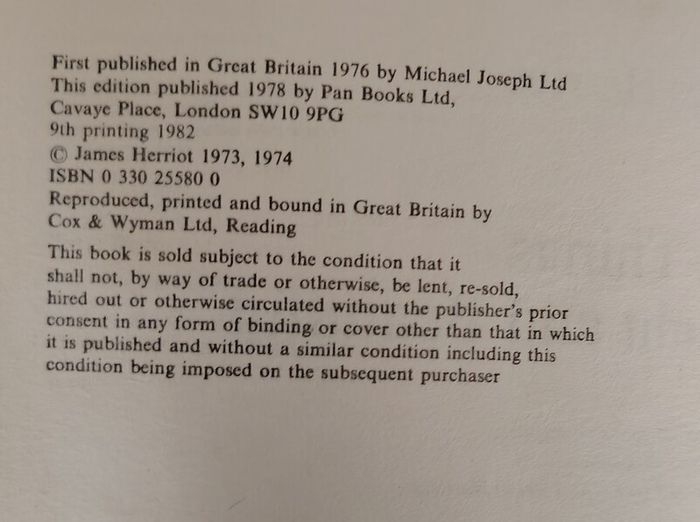 Vintage James Herriot 4-Book Collection (Inc. 1977 1st Edition) - Ex-Library