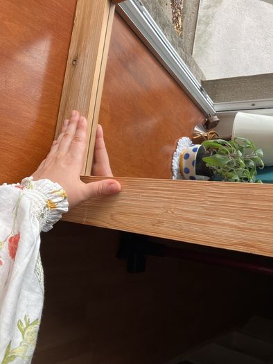 Mirror in wooden frame
