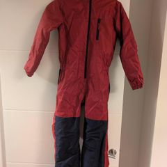 Kids Ski Suit - Maroon/Navy Blue - Size 8 years