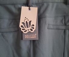Dolcezza Green size large stretch pants trousers new with tags RRP 105 euro style 73201 see last two photos for exact measurements FREE STANDARD POSTAGE INCLUDED