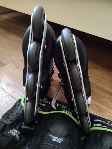 Kids Adjustable Inline Skates (Worn Twice) + New Pads