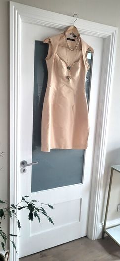 Marios Schwab contemporary natural bodycon Sz S (Fit 8-10UK) - Rrp 495 (New)