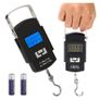 New 50kg Digital Hand LCD Travel Plane Thermometer Luggage Scale Hanging #1400 Image 3