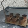 vintage copper ,brass shot rack ,,unusual,,see pictures for condition, used condition, needs a clean ,sold as seen buyer collects or pays postage thank you Image 6